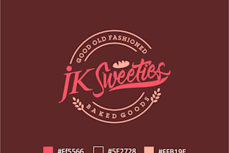 create ice cream, chocolate, or sweets logo for you