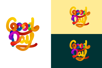 do hand lettering 3d typography style with text effect for your logo or quotes