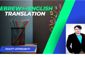 manually translate from hebrew to english