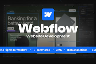 design and develop responsive webflow websites and figma to webflow