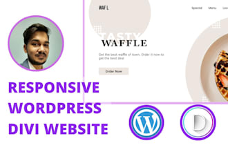 design responsive wordpress divi website