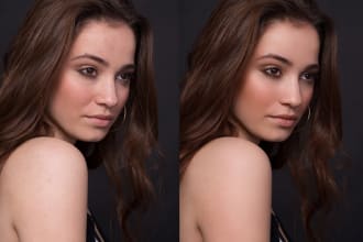 do high end skin retouch and beauty photo editing