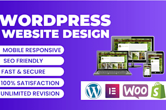 create professional wordpress website design or blog website