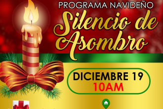 design an appealing christmas and new year flyer
