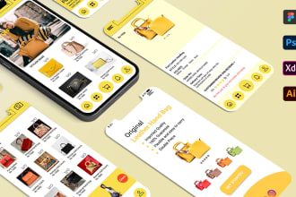 do ecommerce UI UX mobile app design