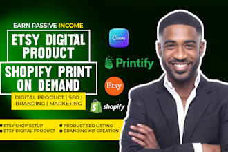 design etsy digital products print on demand etsy store setup digital product