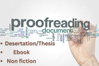 proofread and edit your document professionally now
