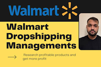 create and manage walmart dropshipping store