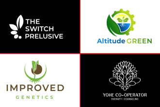 do organic, tree, landscape, lawn care and agriculture logo