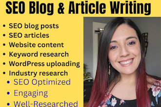 do SEO blog writing, article writing, and content writing