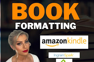 do book formatting, kindle ebook formatting, and typesetting