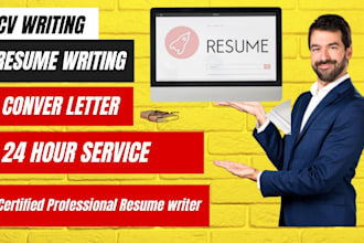 write an expert cv, resume writing and cover letter