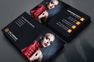 design outstanding business card print ready