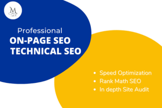 do  on page and technical SEO to get organic traffic