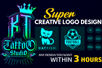 convert your sketch or existing logo to vector illustration