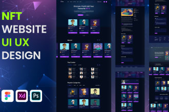 do nft marketplace website ui ux design nft landing page ui ux