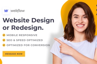 design professional business website in webflow