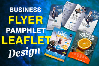 create a flyer, pamphlet, or leaflet design