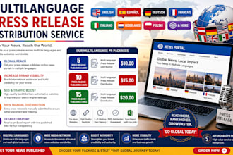 do publish multilanguage website press release link building