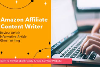 be your affiliate blog, affiliate articles and amazon affiliate writer