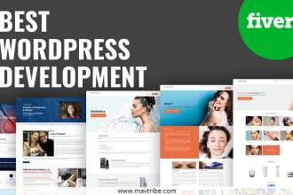 create wordpress website design and development