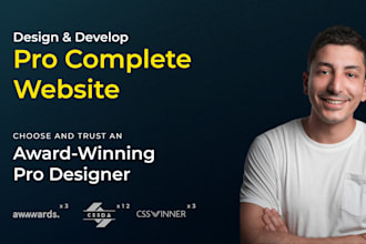 create a complete professional website or ecommerce store