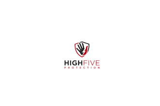 make attractive  a strong new logo for highfive protection