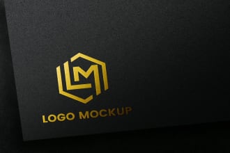 do embossed luxury logo design in one day