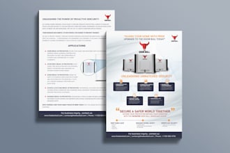 make corporate business and product promotional flyer