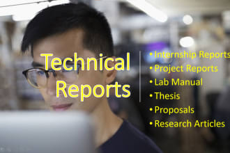 write technical mechanical engineering reports and articles