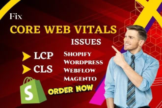 resolve core web vitals issues cls, lcp of shopify store