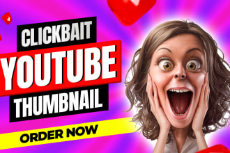 create an attractive youtube video thumbnail design