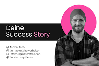 write your german success story