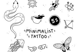 design minimalist tattoo in my style