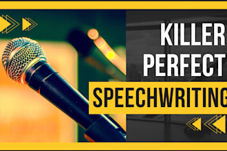 write you a killer speech for any occasion