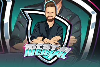 design mascot, youtube, esports, and gaming logo
