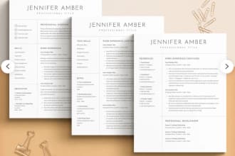 review edit design ats resume CV template and rewrite