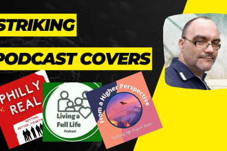 create a striking podcast cover or show art