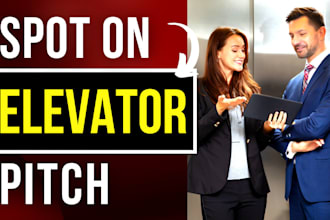 write elevator pitch that will get you investors on board