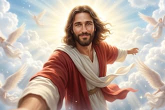 create ai generated character or concept art, bible stories image, history image