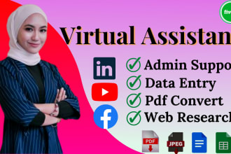 be your reliable and efficient virtual assistant to help your projects