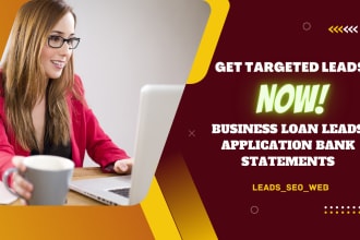 provide business loan leads application statements