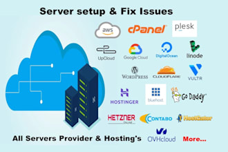 setup and fix cpanel, aws, digital ocean server issue
