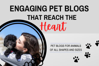 write a blog about dogs, cats, fish, guinea pigs, and more