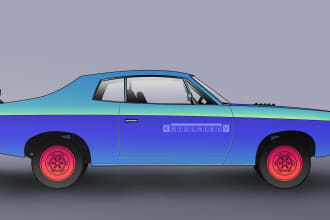 draw custom car or any vehicle art illustrations and concept