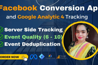 install facebook pixel setup, conversion API with gtm, ga4 server side tracking