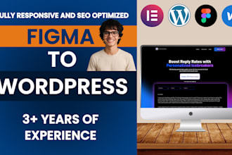 convert your figma xd PSD design into a website in wordpress