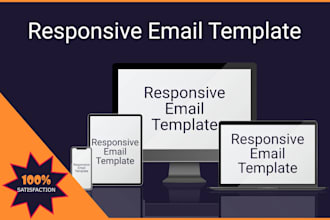 design and develop HTML responsive email template