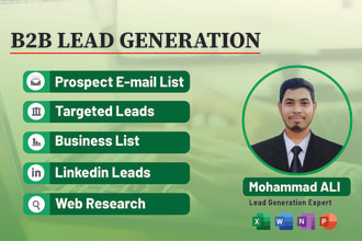provide b2b lead generation for your business