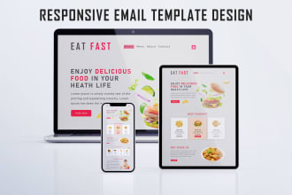 design responsive mailchimp html email template newsletter